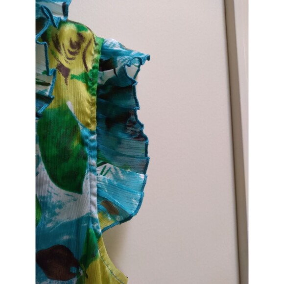 AB Studio Ruffle Blouse Size XL - Picture 5 of 6